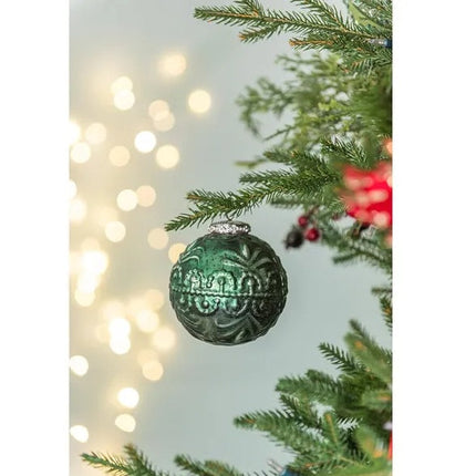 D3.9 Christmas Ball Ornaments, Glass Decorative Hanging Ball Christmas