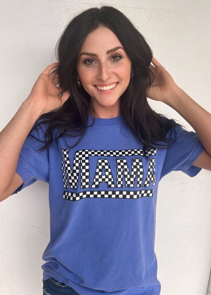 Spring Checkered Mama Tee