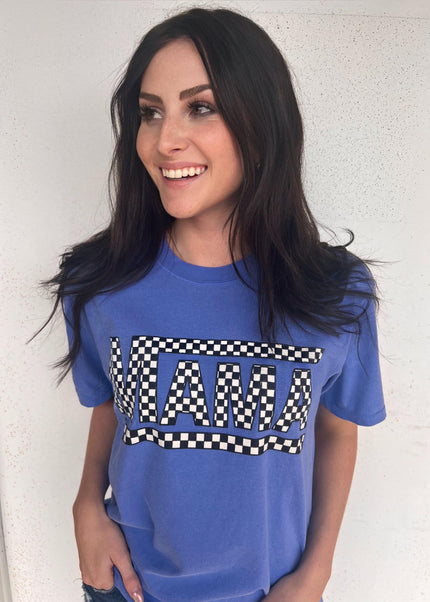 Spring Checkered Mama Tee