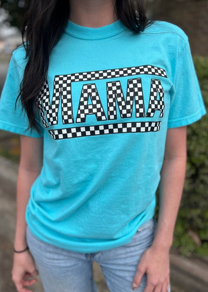 Spring Checkered Mama Tee