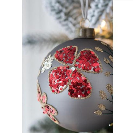 D4.7 Christmas Ball Ornaments, Glass Decorative Hanging Ball Christmas