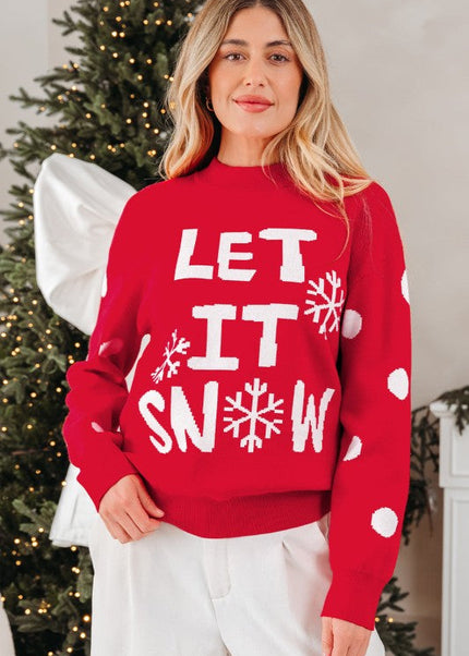 LET IT SNOW Christmas Sweater