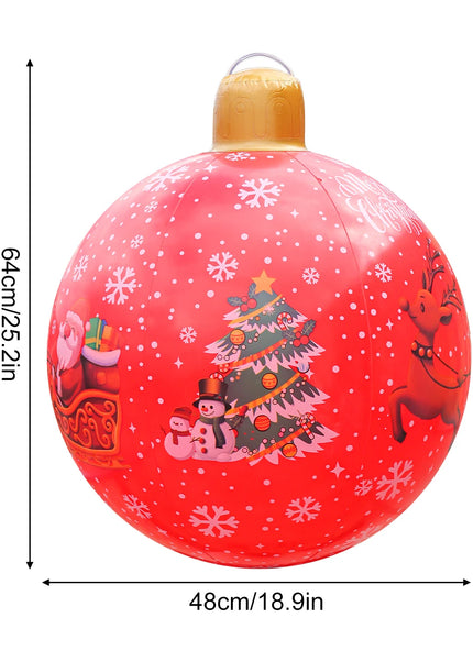 1PC  Inflatable Christmas Ornaments Balls Large PVC Holiday