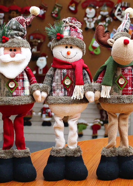 New Big Santa Claus Snowman Elk Doll Children Xmas Gift Christmas Tree