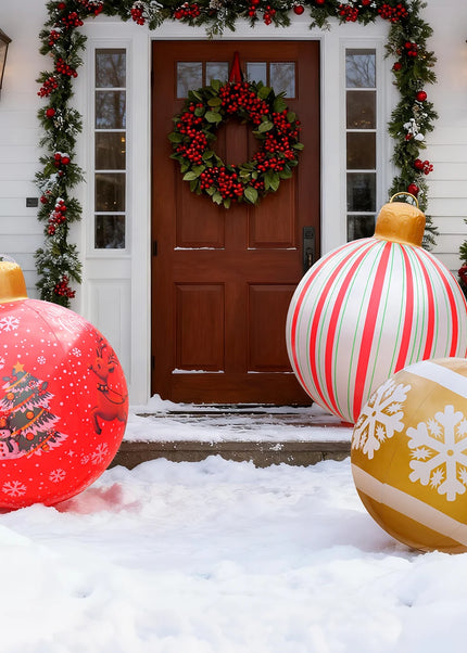 1PC  Inflatable Christmas Ornaments Balls Large PVC Holiday