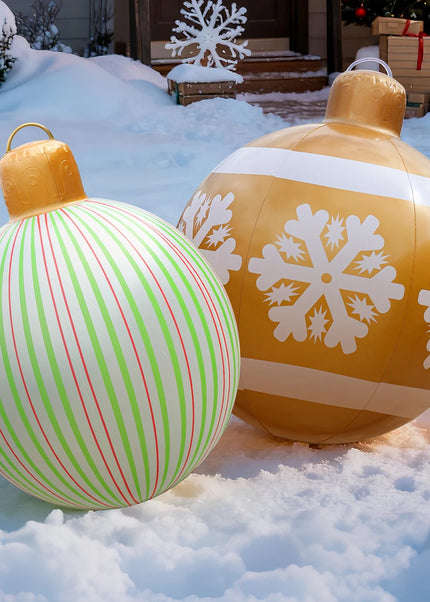 1PC  Inflatable Christmas Ornaments Balls Large PVC Holiday