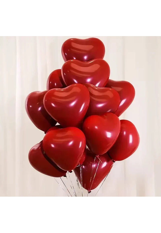 50/100pcs 18inch Red Heart Balloons stocking stuffers