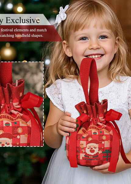 Christmas Drawstring Goodie Bags