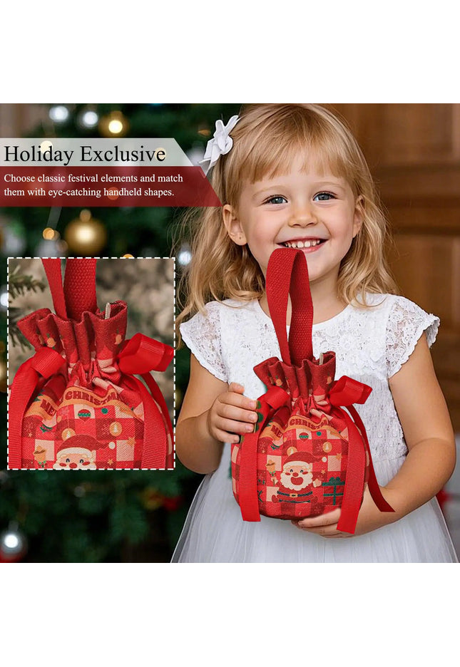 Christmas Drawstring Goodie Bags