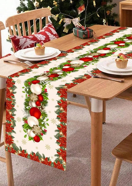 Christmas Table Runner Merry Christmas Decoration For Home Xmas Table
