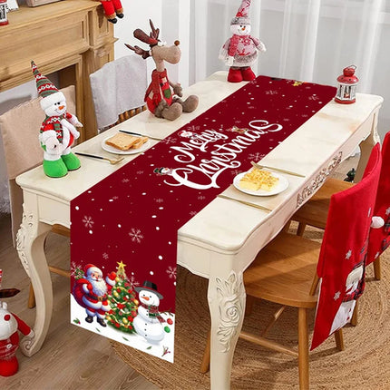 Christmas Table Runner Merry Christmas Decoration For Home Xmas Table