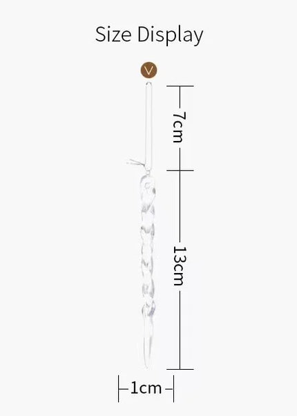 12/24/36pcs Crystal Clear Christmas tree ornament