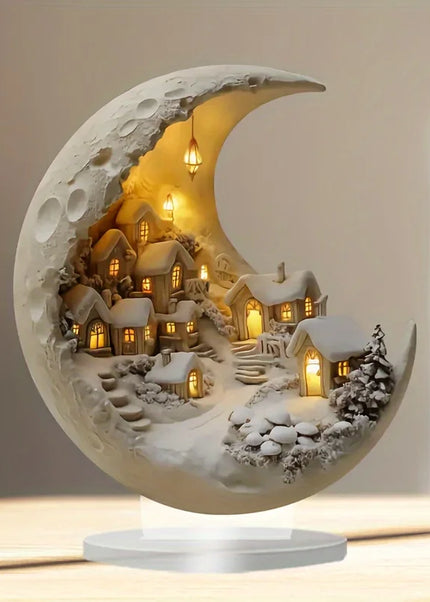 Christmas Xmas Tree Desktop Ornament Moonhouse DIY 2D Decoration