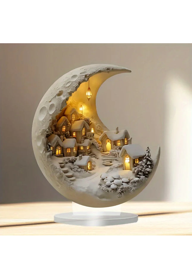 Christmas Xmas Tree Desktop Ornament Moonhouse DIY 2D Decoration
