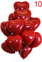 D71-Red Heart- 10pcs