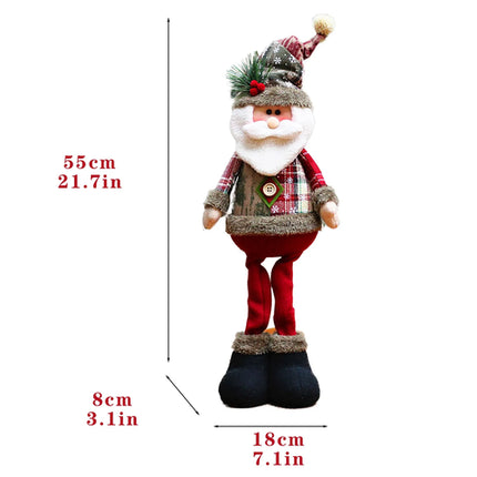 New Big Santa Claus Snowman Elk Doll Children Xmas Gift Christmas Tree