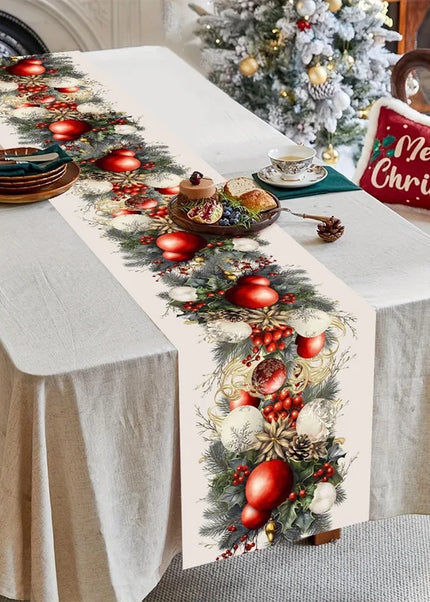 Christmas Table Runner Merry Christmas Decoration For Home Xmas Table