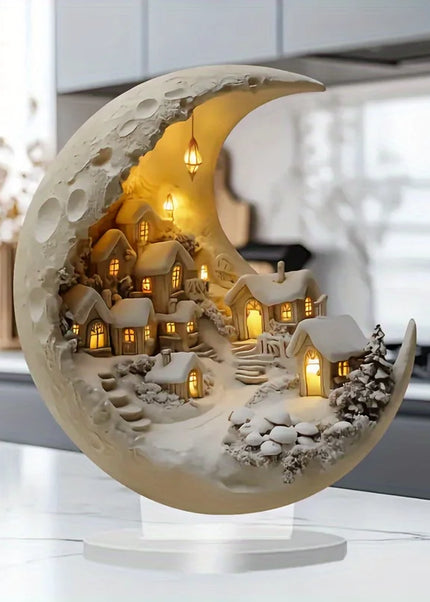 Christmas Xmas Tree Desktop Ornament Moonhouse DIY 2D Decoration