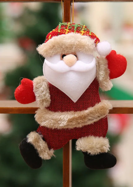 4pcs Merry Christmas Ornaments DIY Xmas Gift Santa