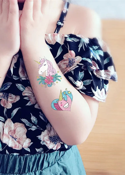 25Pcs Small Unicorn Temporary Tattoo Stickers stocking stuffer