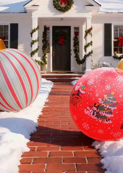 1PC  Inflatable Christmas Ornaments Balls Large PVC Holiday