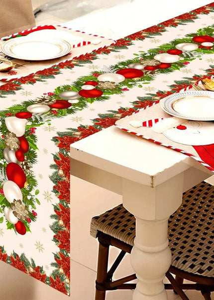 Christmas Table Runner Merry Christmas Decoration For Home Xmas Table