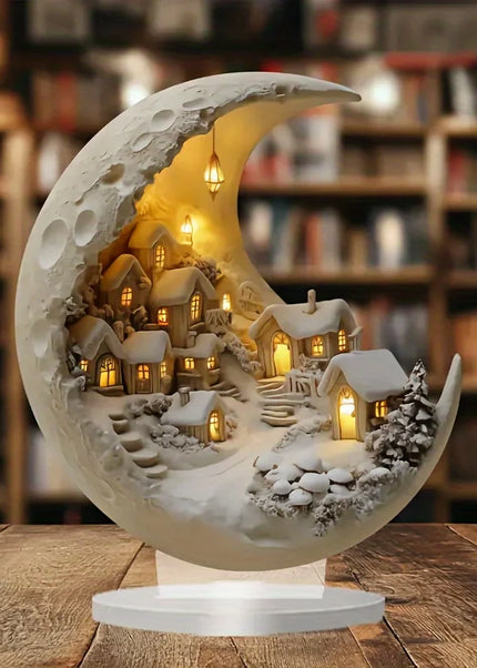 Christmas Xmas Tree Desktop Ornament Moonhouse DIY 2D Decoration