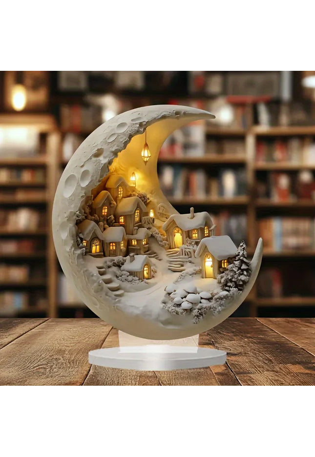 Christmas Xmas Tree Desktop Ornament Moonhouse DIY 2D Decoration