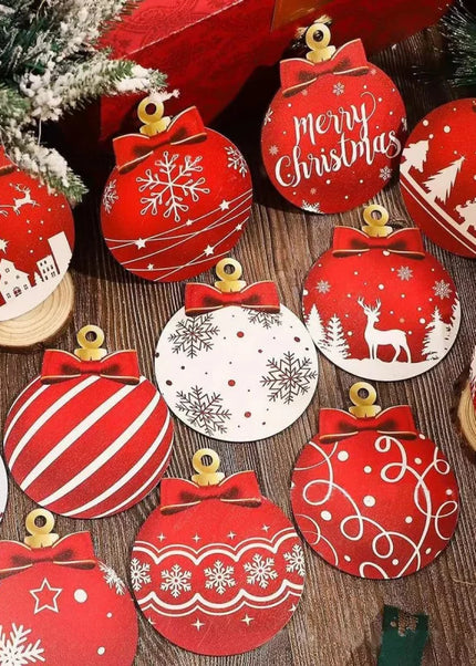 12pcs/set Red and white bulbs