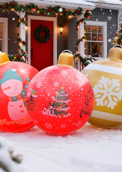 1PC  Inflatable Christmas Ornaments Balls Large PVC Holiday
