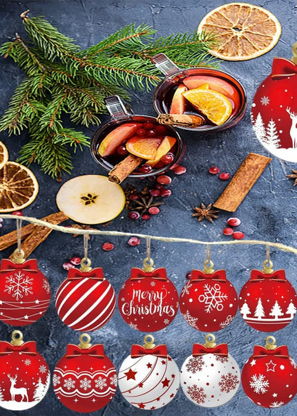 12pcs/set Red and white bulbs