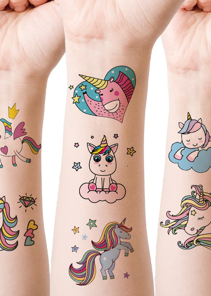 25Pcs Small Unicorn Temporary Tattoo Stickers stocking stuffer