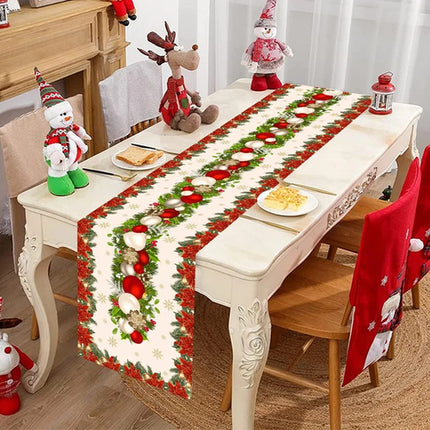 Christmas Table Runner Merry Christmas Decoration For Home Xmas Table