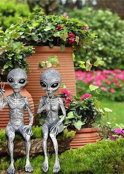 Funny Resin Alien Statue stocking stuffer