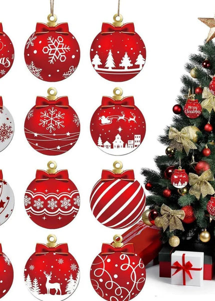 12pcs/set Red and white bulbs