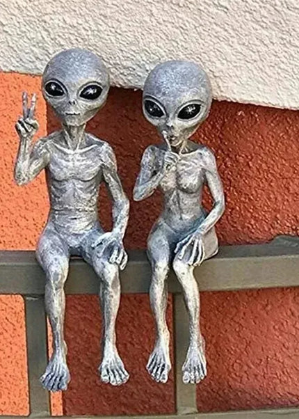 Funny Resin Alien Statue stocking stuffer