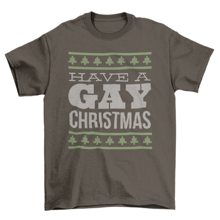 Gay Christmas t-shirt