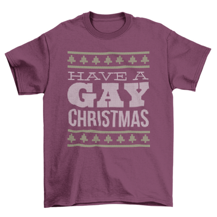 Gay Christmas t-shirt