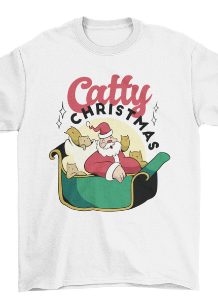 Lovely catty Christmas t-shirt