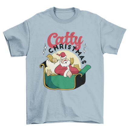 Lovely catty Christmas t-shirt