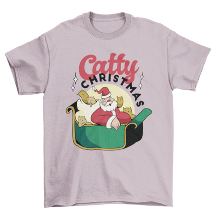 Lovely catty Christmas t-shirt
