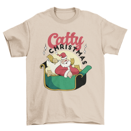 Lovely catty Christmas t-shirt