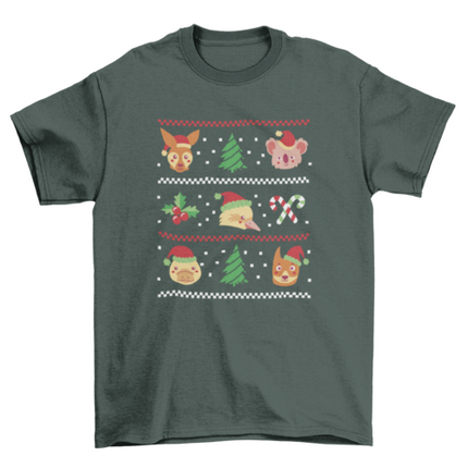 Christmas animals ugly sweater