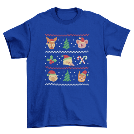 Christmas animals ugly sweater