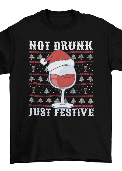 Drunk wine Christmas