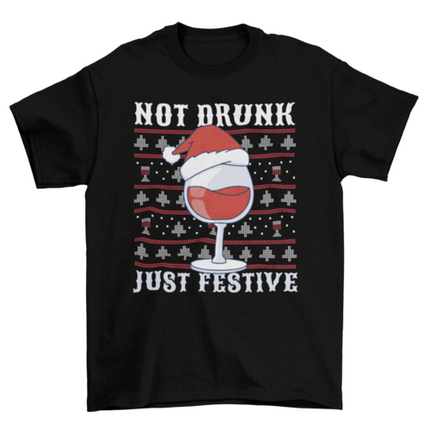 Drunk wine Christmas