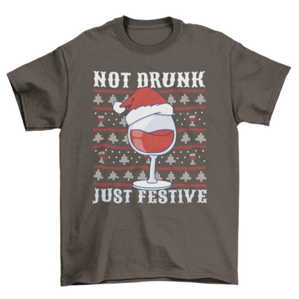 Drunk wine Christmas