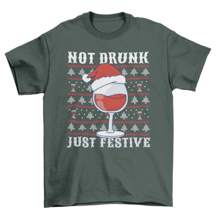 Drunk wine Christmas