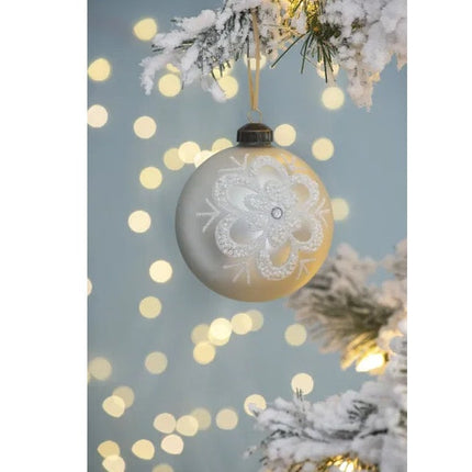 D3.9 Christmas Ball Ornaments, Glass Decorative Hanging Ball Christmas