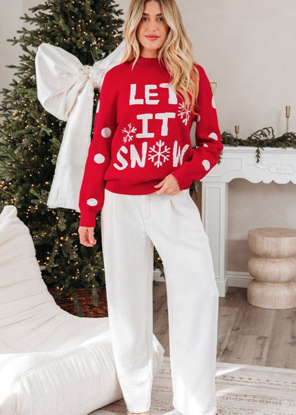 LET IT SNOW Christmas Sweater